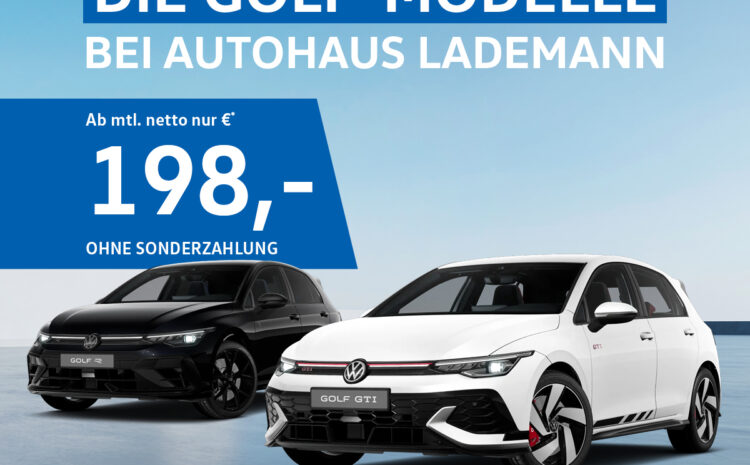  Die sportlichen Golf Modelle bei Autohaus Lademann